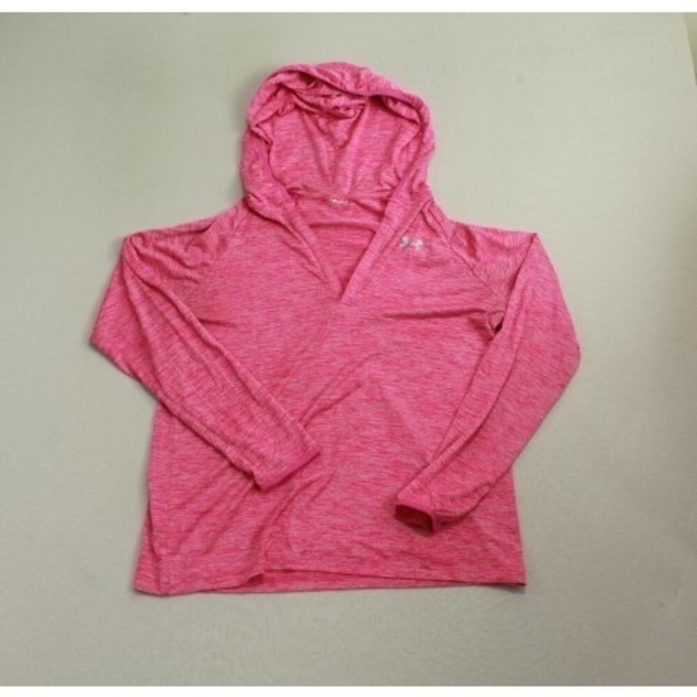 Under Armour Hoodie Women Small Pink Excellent Storm Pullover Running Sweatshirt